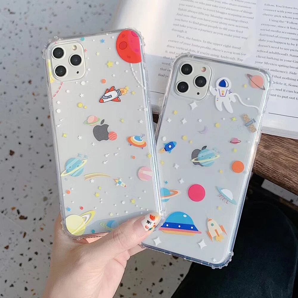 Ударопрочный чехол LOVECOM для iPhone 11 Pro Max XR XS 7 8 Plus X мягкий прозрачный ТПУ | Мобильные