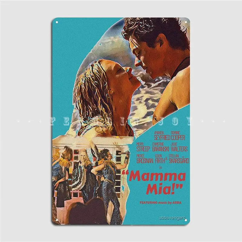 ВИНТАЖНЫЙ ПЛАКАТ мама Mia металлический плакат клубный светильник барная пещера