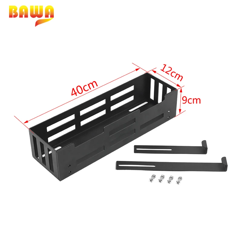 

BAWA Aluminium Alloy Trunk Side Storage Box Container Holder for Jeep Wrangler JK JL 2007-2019 Stowing Tidying