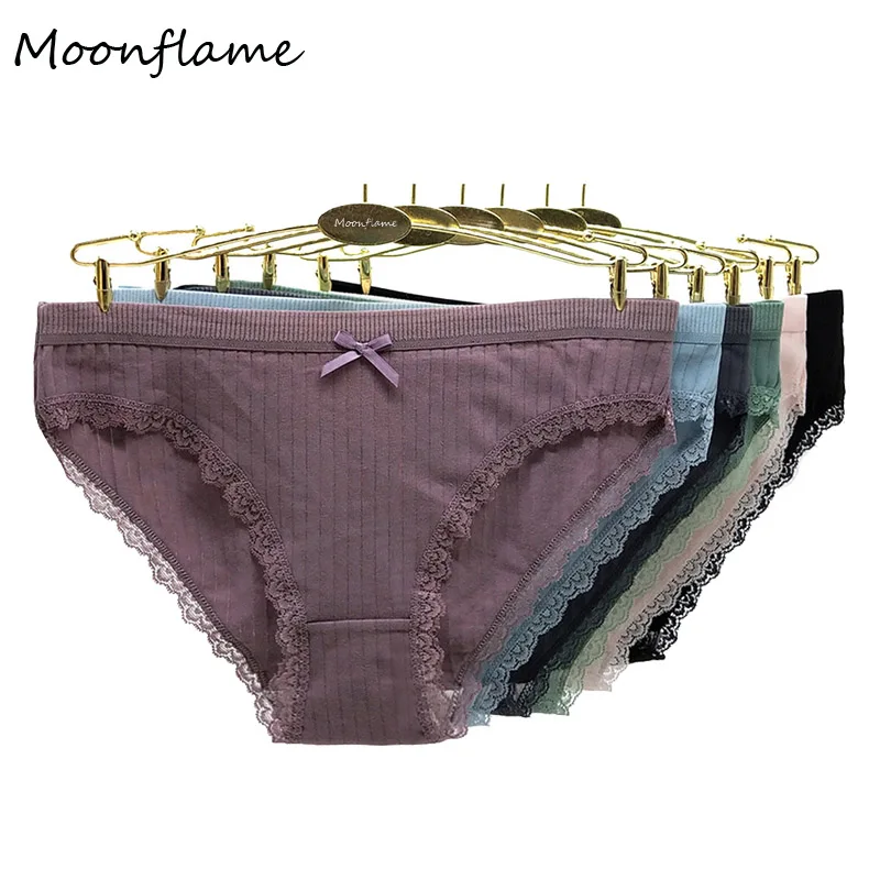 Moonflame 5 шт./лот Новое поступление 2021 нижнее белье для женщин хлопок 6 вариантов