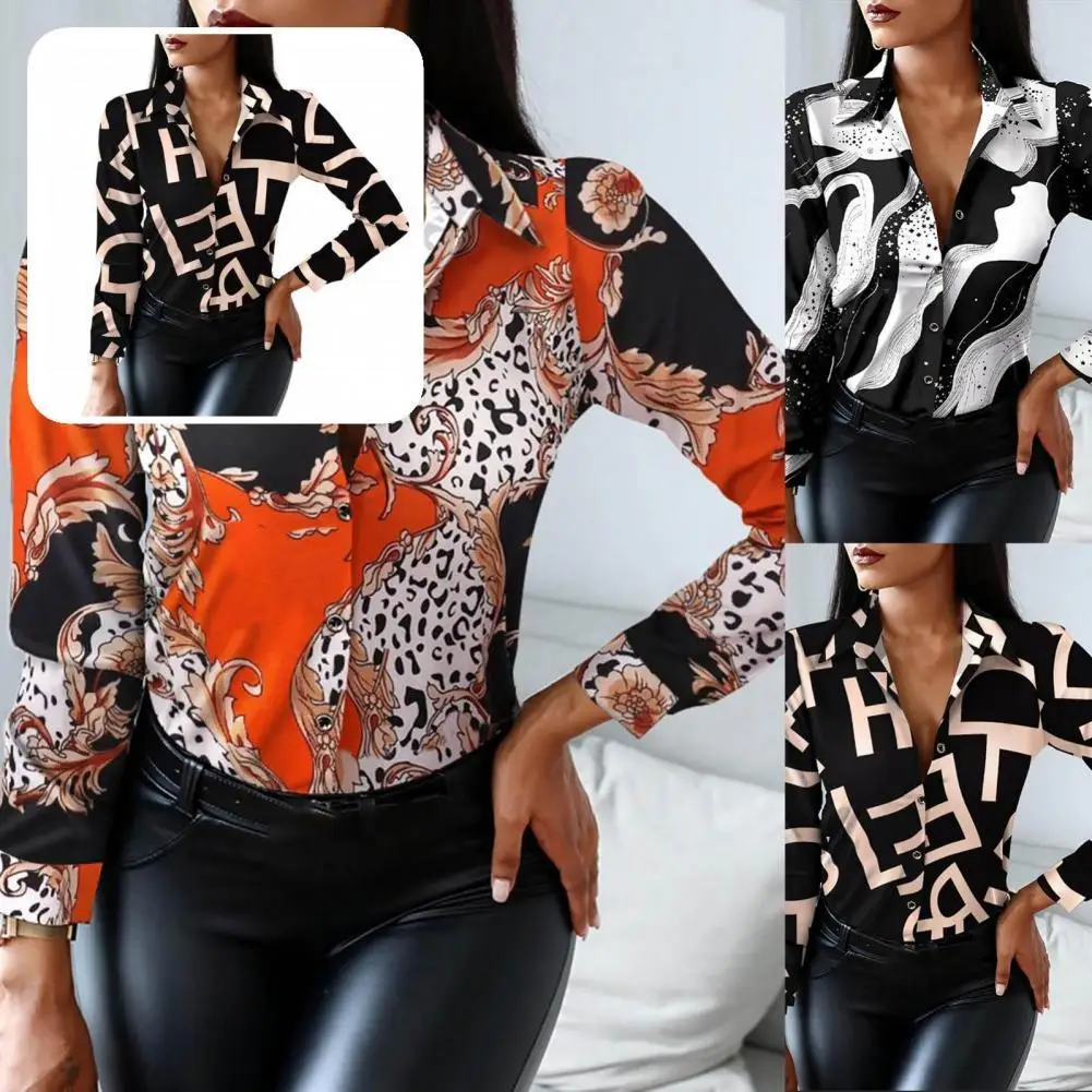 

Рубашка с отложным воротником; Удобная дышащая однобортная рубашка с длинными рукавами