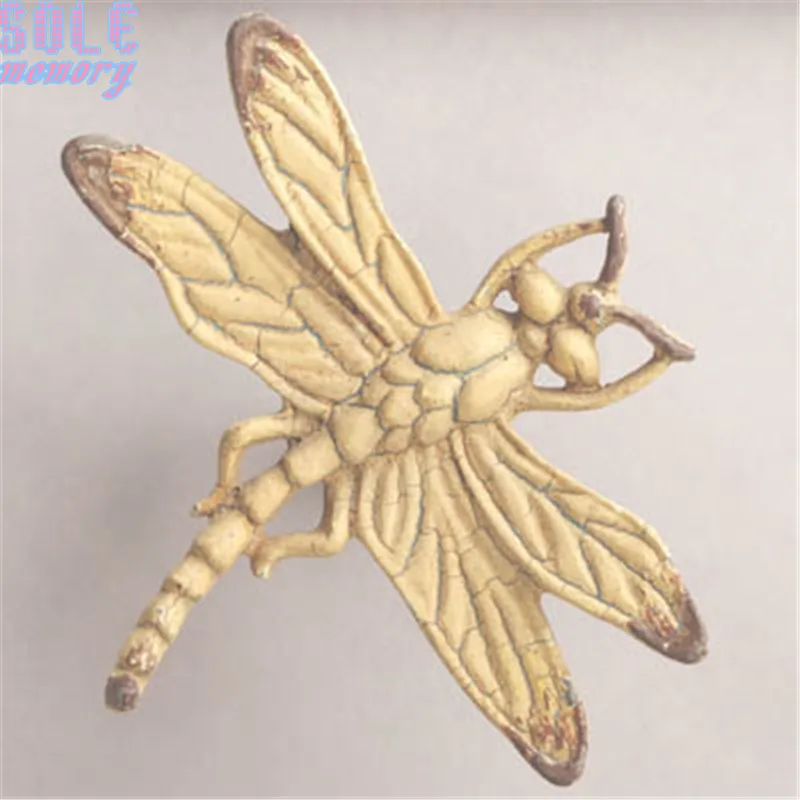 Сплав стрекоза дверная ручка шкаф выдвижной кухонный ручки детская комната