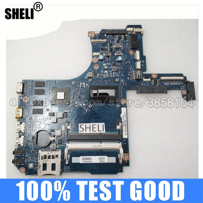 Материнская плата SHELI с процессором I7-4500U P000573760 N14P-GV2-S-A1 GT740M/2G для ноутбука Toshiba P50