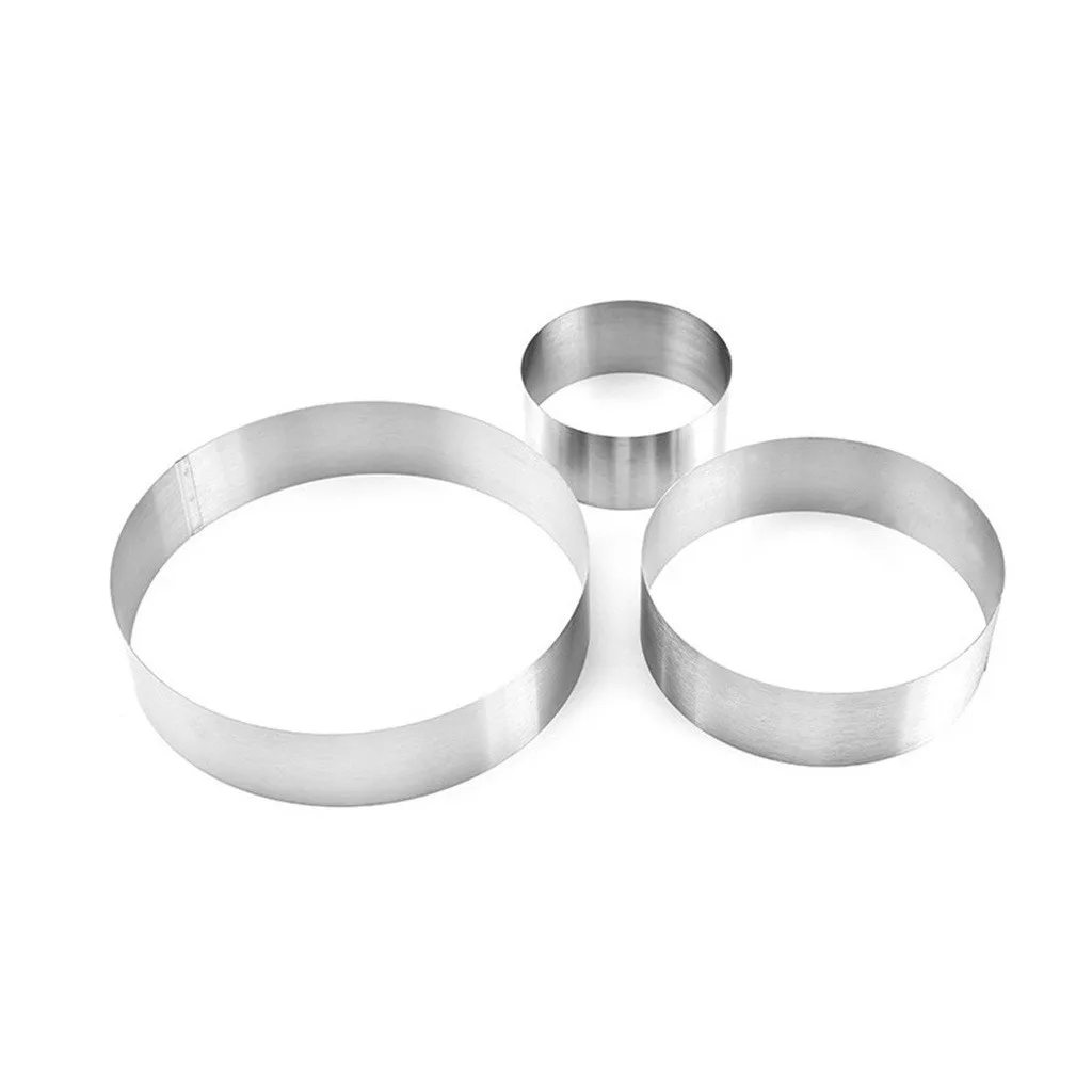 3 шт. круглая форма для мусса набор сделай сам форм торта инструмент выпечки из