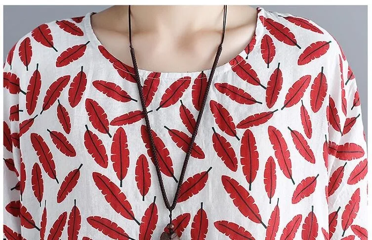 Женское винтажное платье из хлопка и льна свободное ТРАПЕЦИЕВИДНОЕ ПЛАТЬЕ с