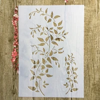 a4 29 21cm tree vine leaves diy stencils wall painting scrapbook coloring embossing album decorative paper card template
