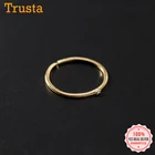 TrustDavis Настоящее серебро 925 пробы модное милое минималистичное CZ Открытое кольцо для женщин Свадебная вечеринка Изящные S925 ювелирные изделия DB066