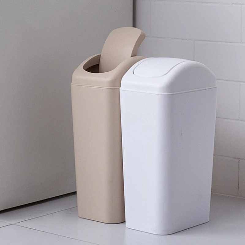 

12 Litre Plastic Indoor Dustbin Trash Can,Plastic Trash Can, Bathroom Trash Can ,1 Pack