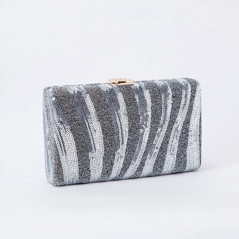 Женский вечерний клатч с блестками женский кристаллами праздничный сумочка для