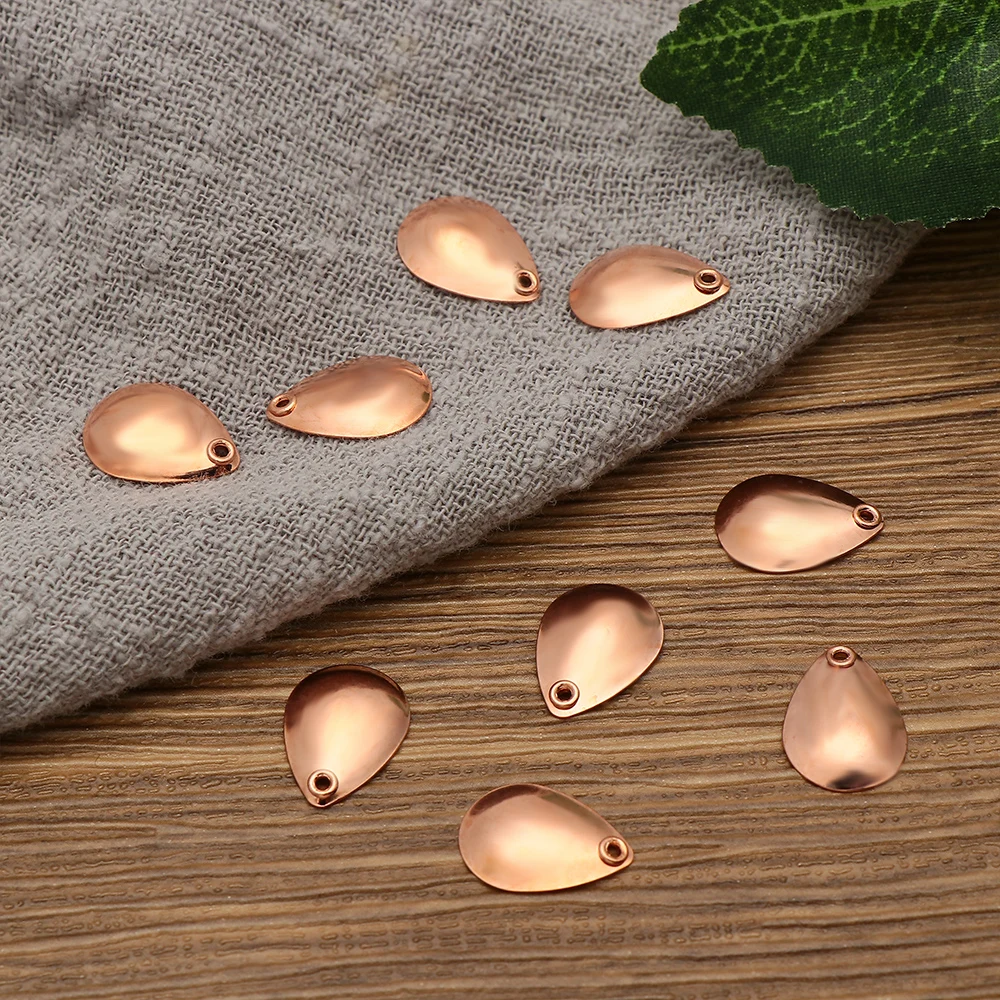 10 шт. Золотая Серебряная медная блесна нахлыстовая рыболовная приманка Спиннер