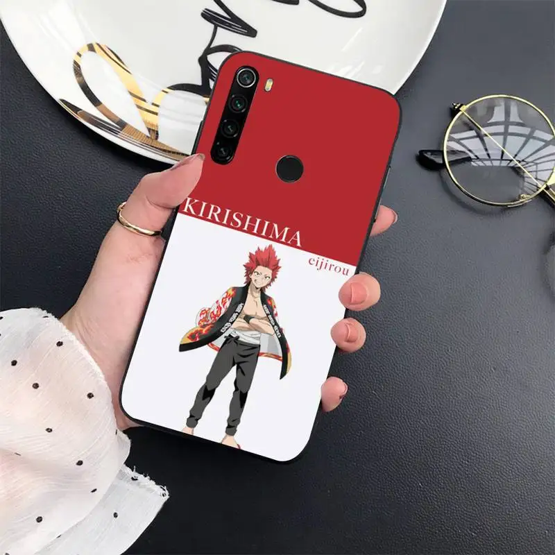 

My hero academia Kirishima Phone Case For Xiaomi Redmi 7 8 9t a3Pro 9se k20 mi8 max3 lite 9 note 9s 10 pro