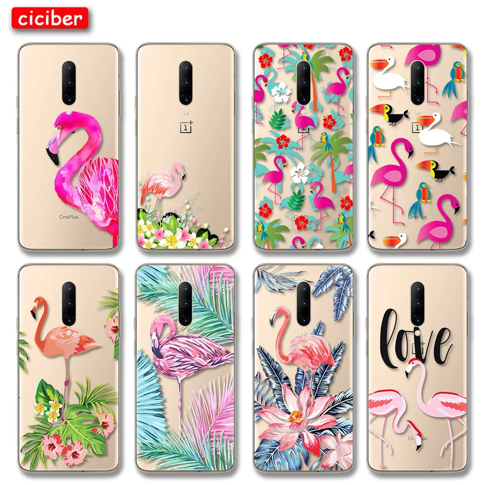 

Flamingo Case For Oneplus 9 9R 8 8T 7 7T 6 6T Pro Nord N10 N100 Cover For 1+9 1+8 1+ 7 1+ 6 T Pro Soft Silicone TPU Phone Fundas