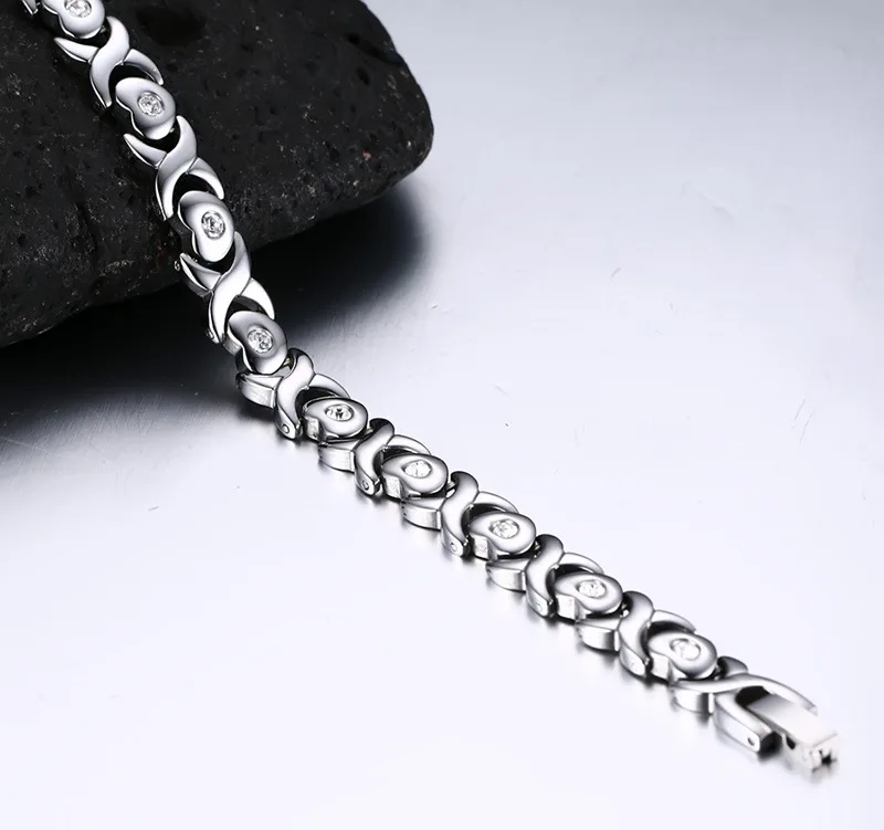 

FXM Stainless steel PL175 heart bracelet, European and American fashion accessories