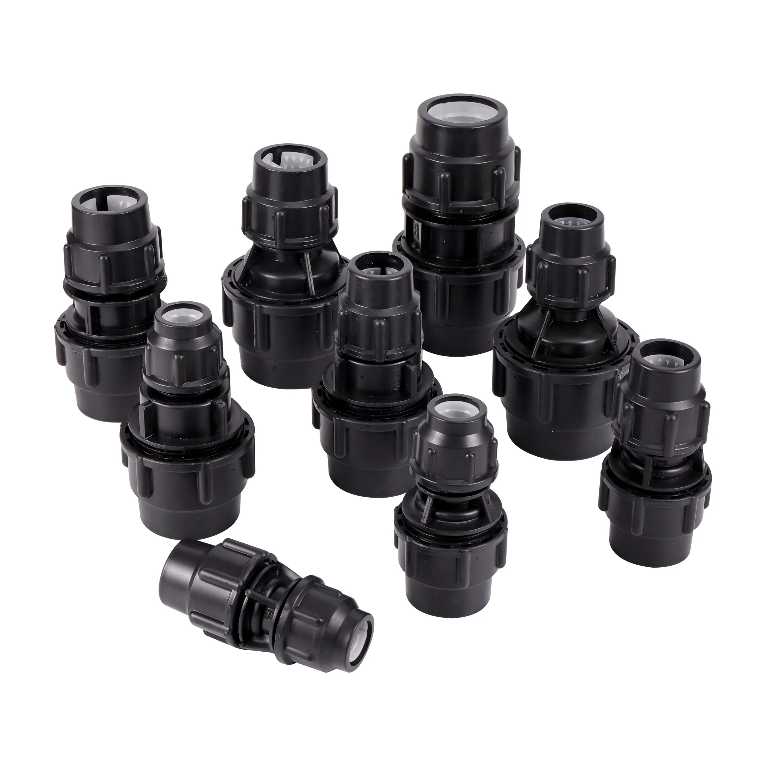 

1pc 20~50mm PE Quick Coupling Garden Direct Connection Water Pipe Connectors Agricultural Irrigation System Plastic Tube Fitting