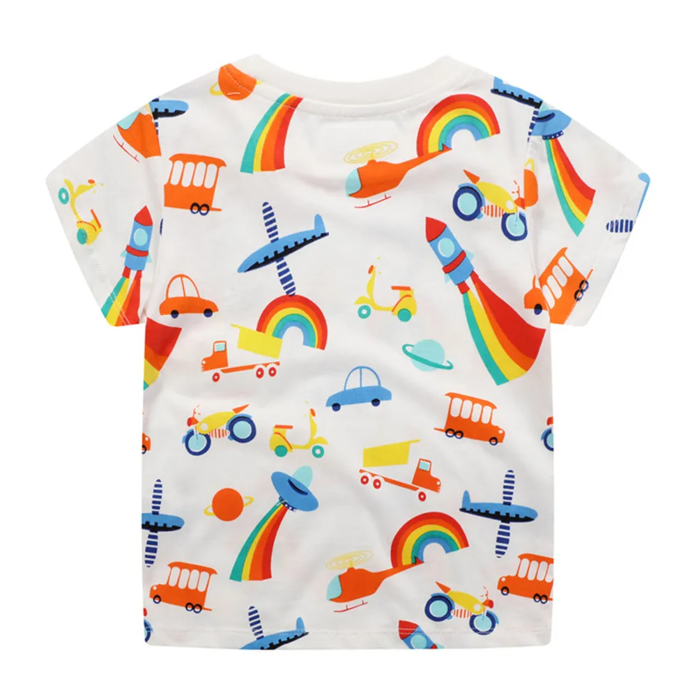 

New Arrival Summer Animals Print Baby T shirts Fashion Cotton Boys Girls Tops
