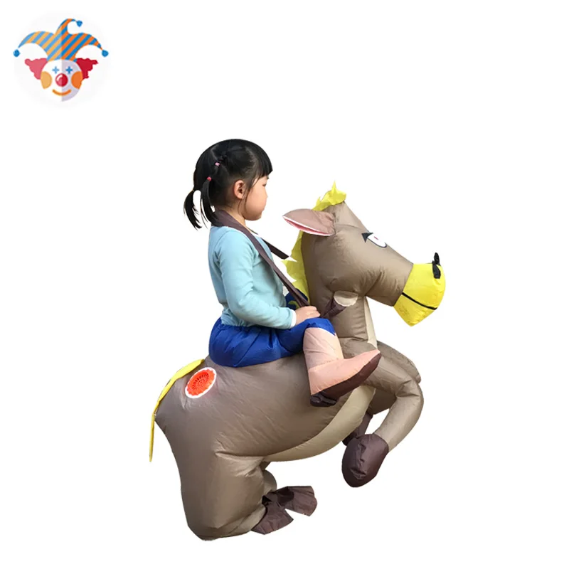 Новинка 2019 надувные лошади на Хэллоуин 1 5 2 м полиэстер надувной костюм ковбоя и