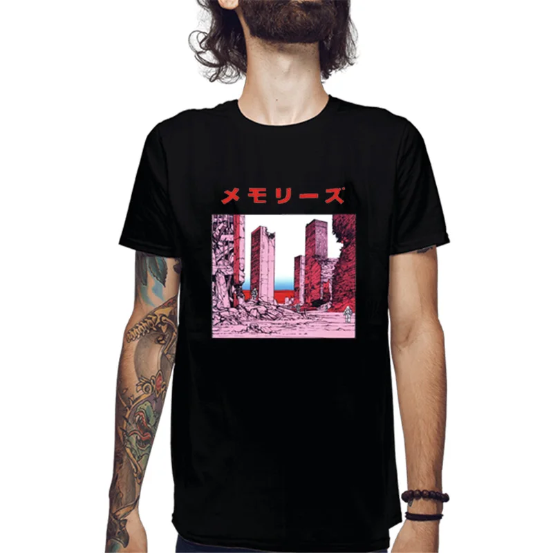 Новинка harajuku мужская летняя футболка с круглым вырезом и коротким рукавом