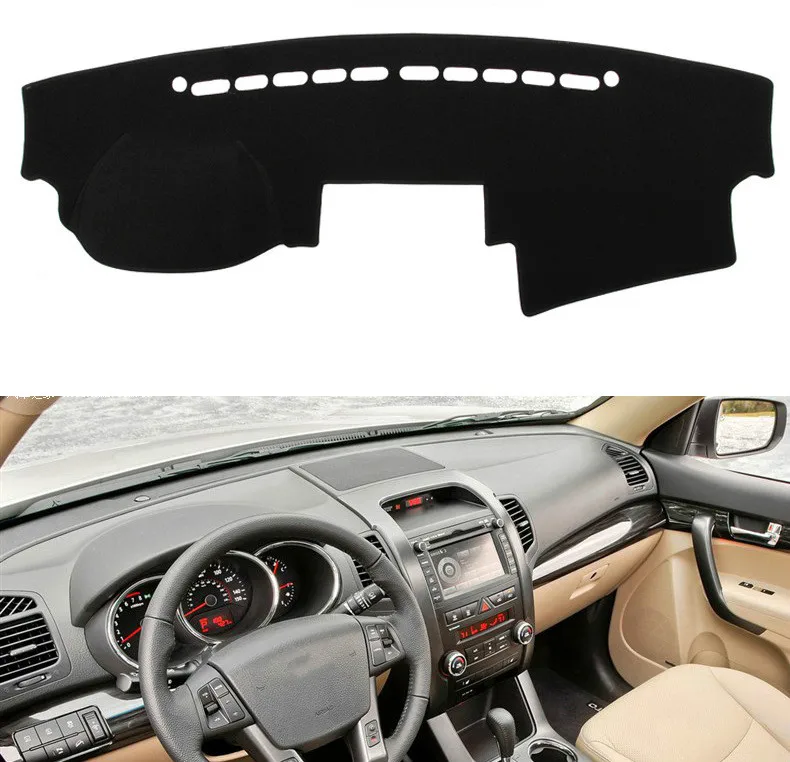 

For Kia Sorento 2013 2014 Car Dashboard Cover Mat Pad Anti-UV Sun Shade Instrument Protective Carpet Cushion Styling Accessories