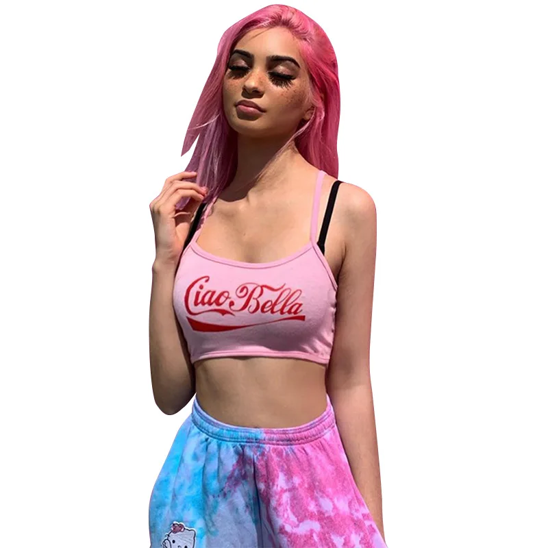 

Women Tank Tops Streetwear Push Up Cropped Top for Female Lounge Solid Color Casual Sexy Lingerie Camiseta blusa Camisole Camis