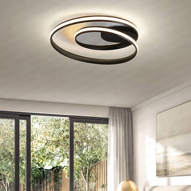 Современные потолочные светильники кольцо светодиодный светильник для гостиной