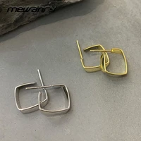 mewanry 925 steamp stud earrings for women trend vintage geometric irregularity party jewelry birthday gifts wholesale