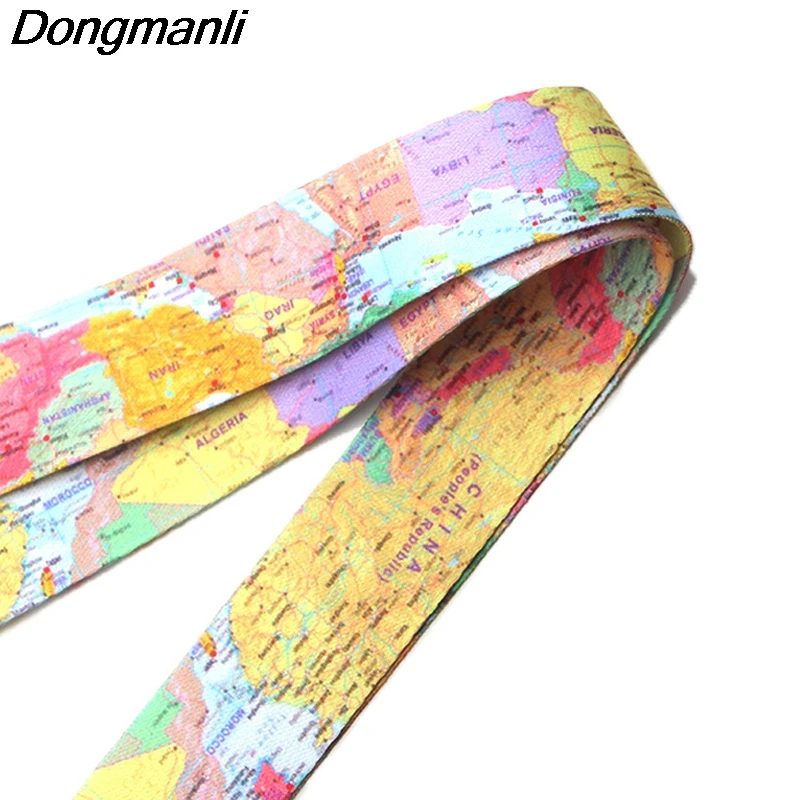 PC200 20 шт./лот карта мира Талреп Бейдж ID Lanyards/веревка для мобильного телефона/брелок для ключей
