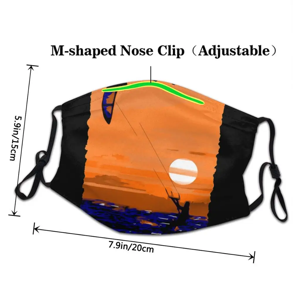 Kiteboarding Kitesurfing mask pm2.5 funny pattem print grimace ghost washable face kids DIY fashion mondmasker | Аксессуары для