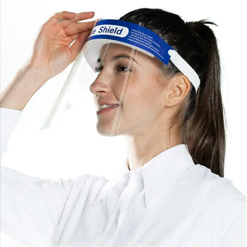 Transparent Face-Shield Reusable Protective Face Mask Dustproof Anti-fog Antirefield Visor Safety Kitchen Tools | Дом и сад