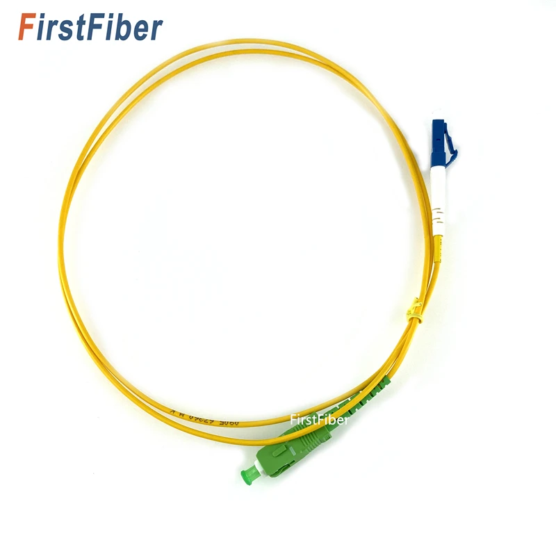FirstFiber 1 м 2 м 3 м 10 шт. LC UPC К SC APC G657A LC PC волоконный патч-кабель, перемычка, патч-корд Simplex 2,0 мм PVC SM