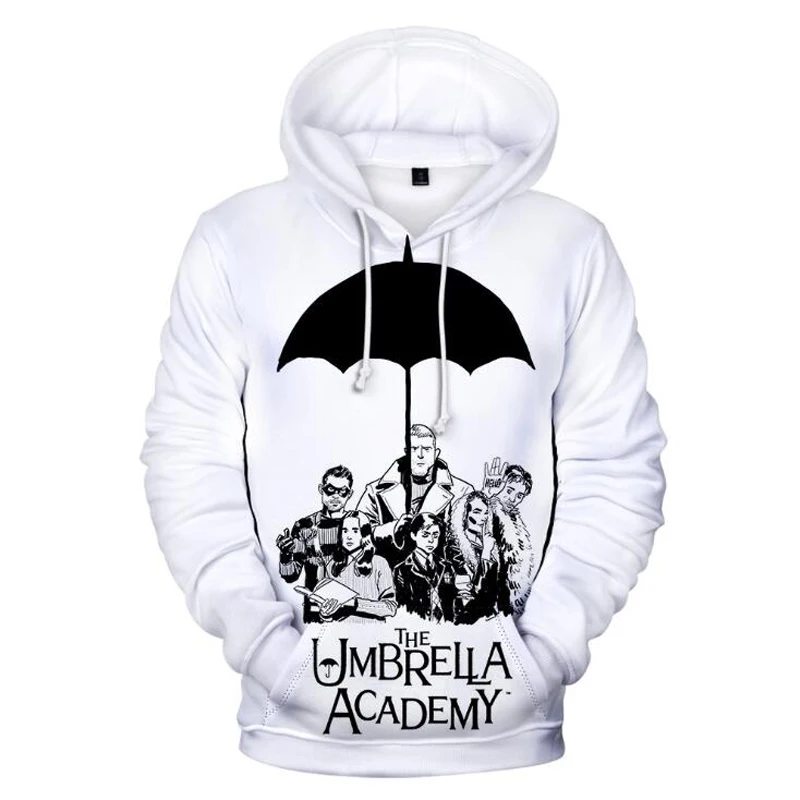 

The Umbrella Academy Cosplay Costume Cha Klaus Diego Vanya Luther Allison 3D Print Funny Hoodie Men Women Casual Sweatshirt