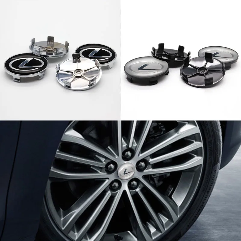 

Car parts 4pcs 68mm wheel hub cover center wheel sticker car logo, suitable for LEXUS- personalized modification parts