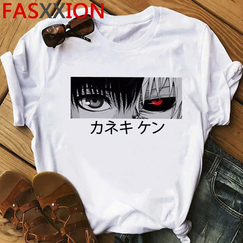 

Y2k Топ Токийский Гуль канеки Кен женские эстетические 2021 Графические футболки женские повседневные Харадзюку летние топы harajuku kawaii