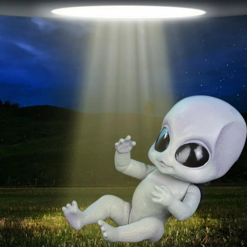 14 дюймов Реалистичная новорожденная кукла инопланетянин ручной детальную