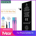 Заряжаемая батарея для телефона для Apple iPhone 6 7 8 5S 5C 6S 100%, аккумуляторная батарея, сменные батареи для iPhone 6