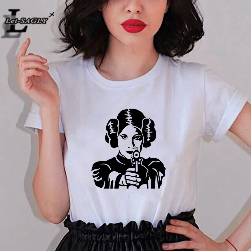 Lei SAGLY девушка Pow женская футболка будущее Feminist женский короткий рукав Харадзюку Графический футболки Ulzzang Винтаж уличная