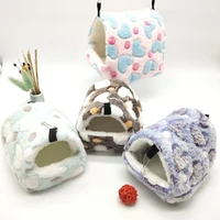 flannel keep warm in winter cages bed for small pet guinea pig tunnel chinchilla hamster squirrel sugar glider ferret