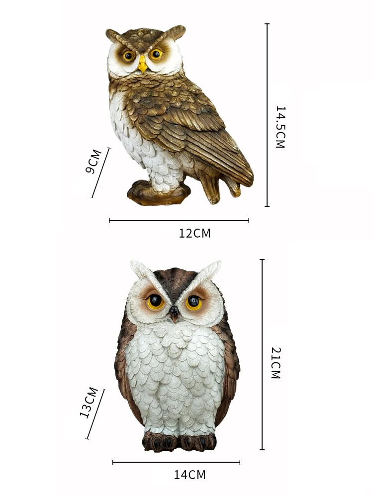 Европейская сова орнамент из смолы для птиц предметы интерьера гостиной