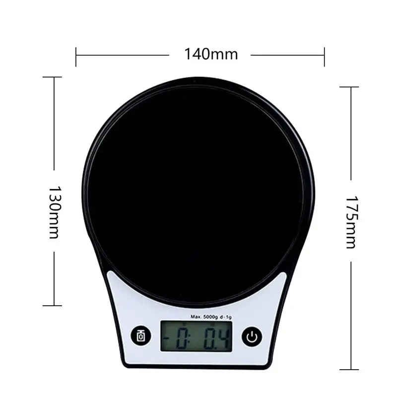 

5kg / 1g Portable Digital Scale LCD Electronic Scale Food Measurement Weight Battery Powered Measurement Weight Kitchen Gadget