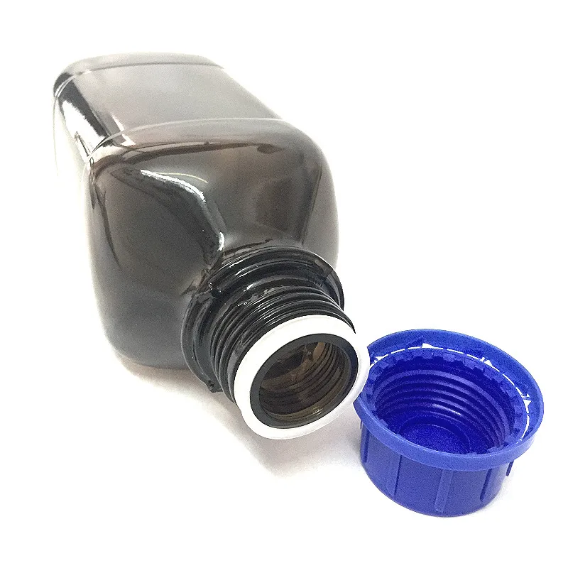 Коричневая бутылка реагент 1000 мл для dTrite dFlow коричневая Квадратная 1L подходит