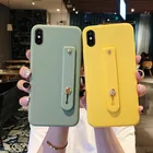 Матовый мягкий чехол из ТПУ с ремешком на запястье для Samsung Galaxy A50 A10 A30 A70 A8 A9 2018 A6 Plus A7 A750 M20 M30 J3 J5 J7 2016