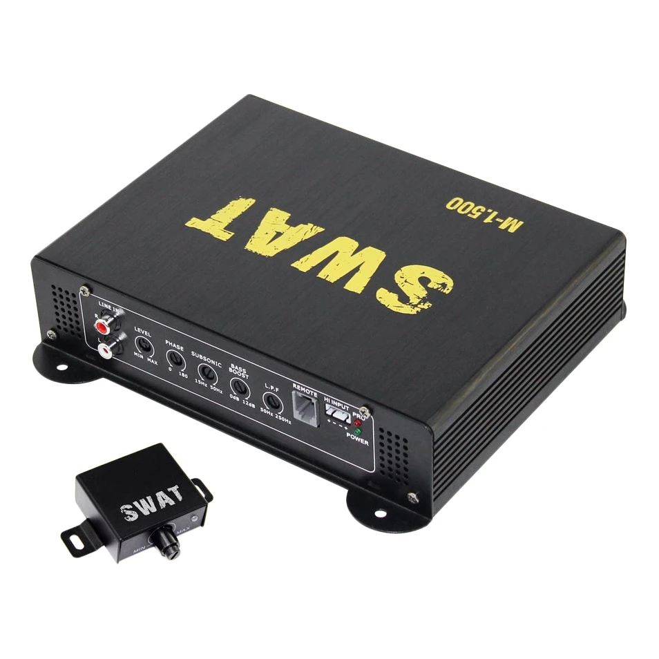 Усилитель SWAT M 1.500 (4 Ом 10 20000 Гц 90 дБ 900 Вт D класс чувствительность 0 2 9