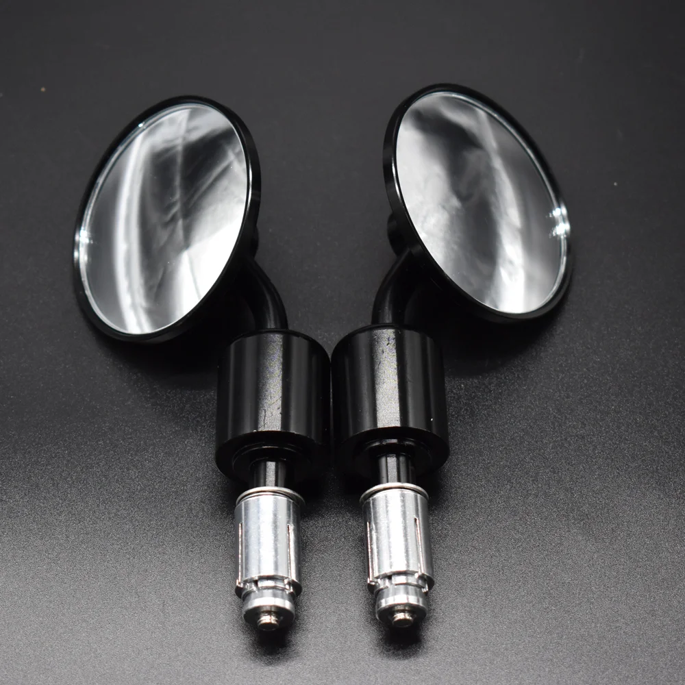 Универсальное зеркало заднего вида для мотоцикла 1 пара 7/8 дюйма круглое на руль