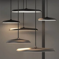 modern simple led art design pendant light ufo round pendant light suitable for bedroom hall dining room study pendant lamp