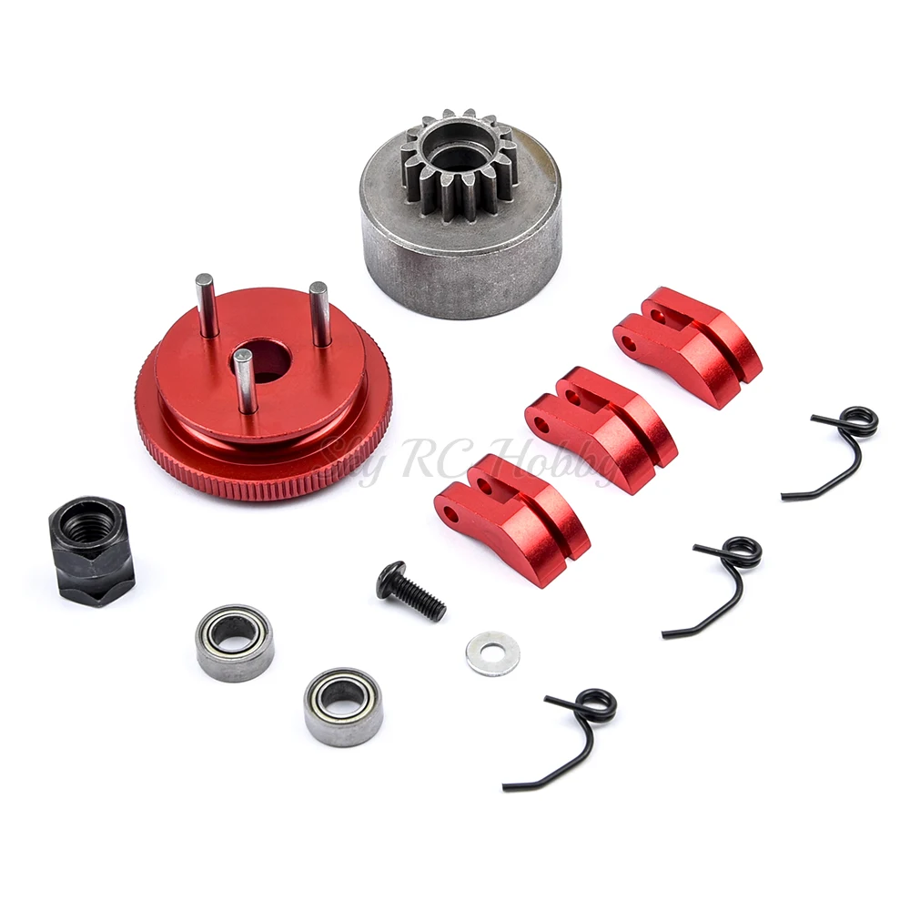 1/8 г., автомобильный подшипник на радиоуправлении, колокольчик, колокольчик, комплект гаечных пружин 14T, шестеренка, маховик в сборе, запчасти для радиоуправляемых автомобилей, Acce