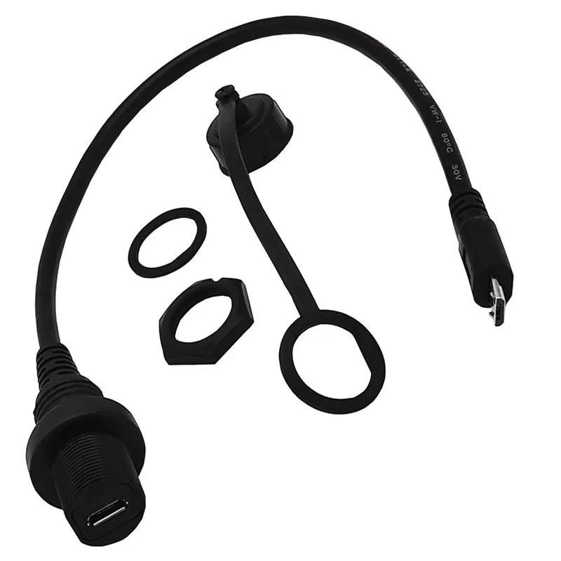 30 см IP67 Micro USB водонепроницаемый кабель Micro-USB 3. 0 5pin IP 67 Панельное крепление разъем