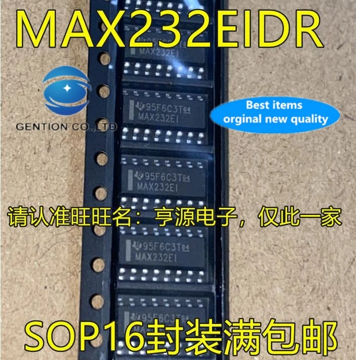 

Новый и оригинальный, 10 шт., max232emyrimax232ecdr MAX232EI MAX232EC, SOP16, в наличии, 100%