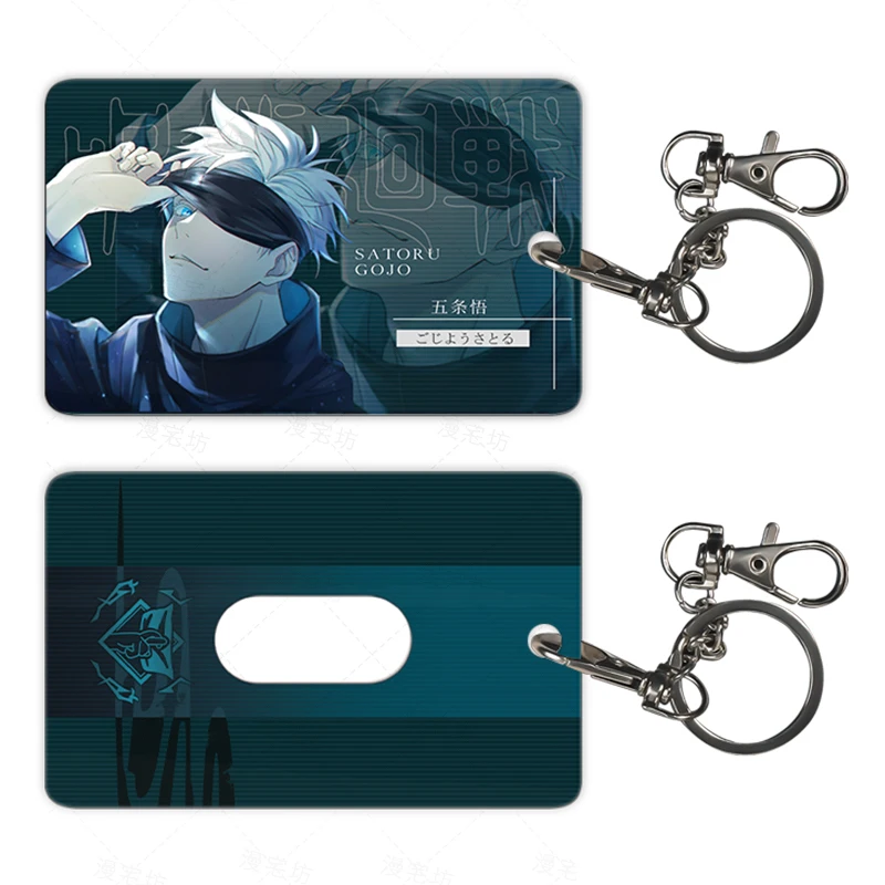 

Anime Jujutsu Kaisen Itadori Yuji Cute Bus Card Case Men Women Student Keychain Cartoon Pendant Key rings Xmas Gifts