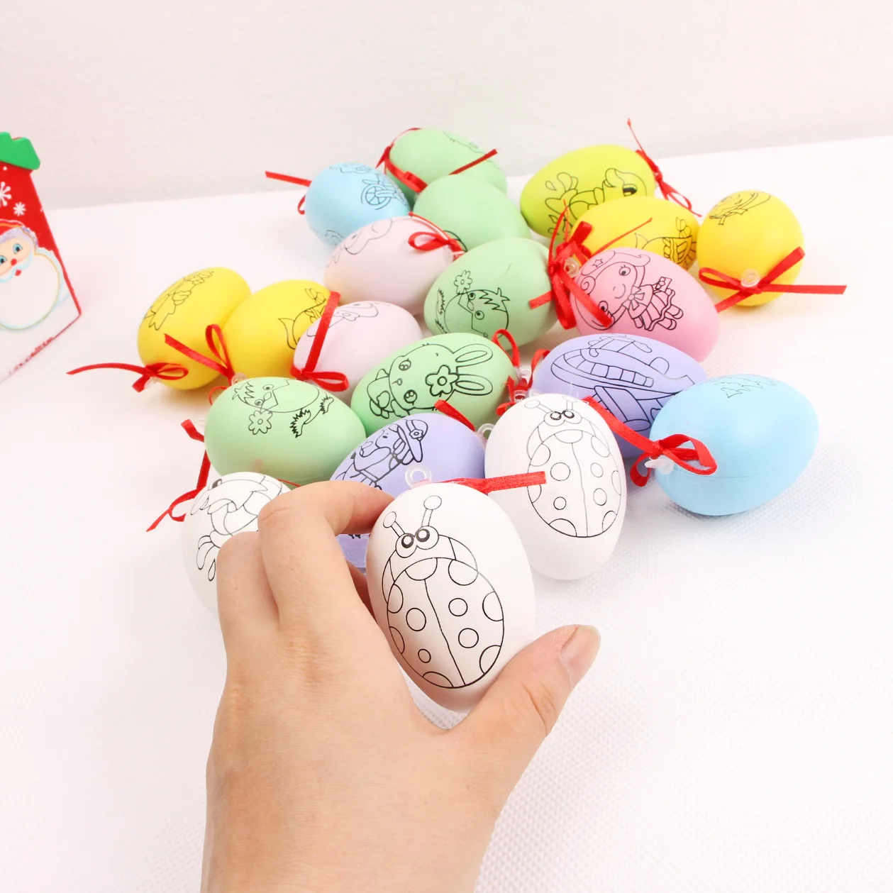 5 шт. пасхальные яйца Детские игрушки ручной работы DIY мультяшная окрашенная