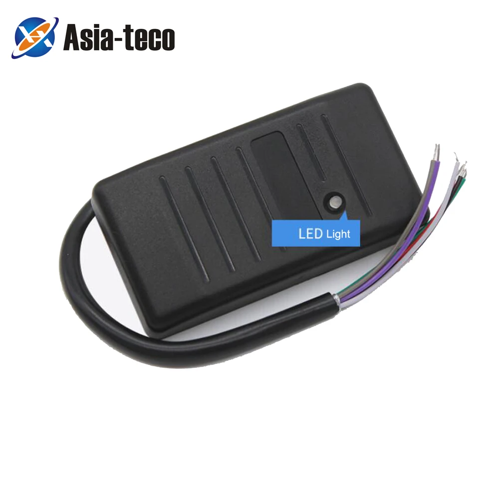 

Waterproof 125khz RFID EM ID Card Access Control Reader RFID Card Reader Wiegand 26 34 Card Reader LED Indicators Security