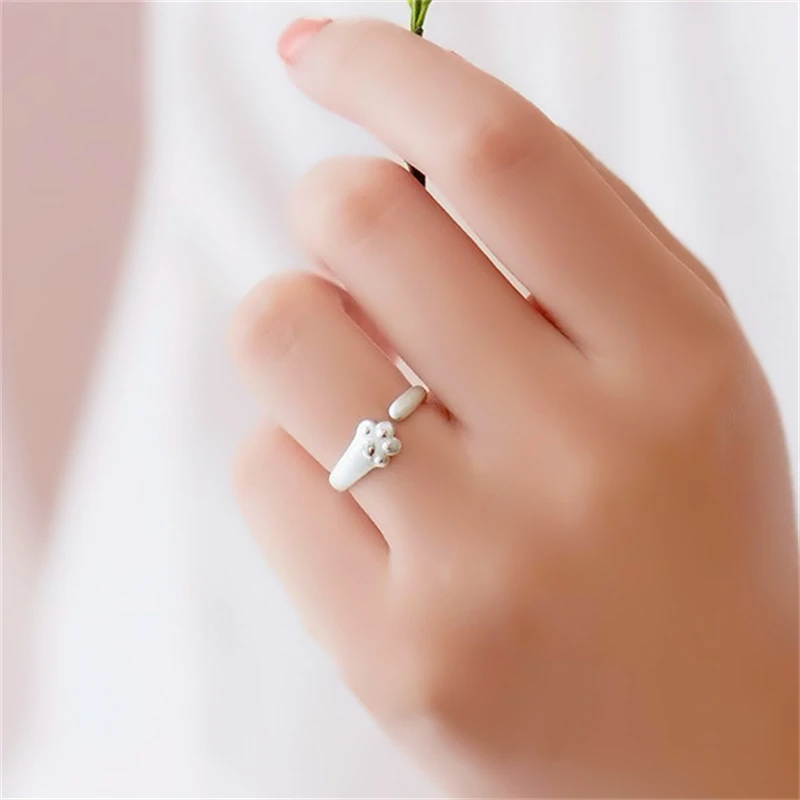 

Cute And Interesting Metal Cat's Claw Adjustable Ppening Ring Women's Wrist Decoration Jewelry Accessories Valentine's Day Gifts